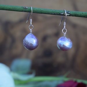 Pink Baroque Pearl Earrings
