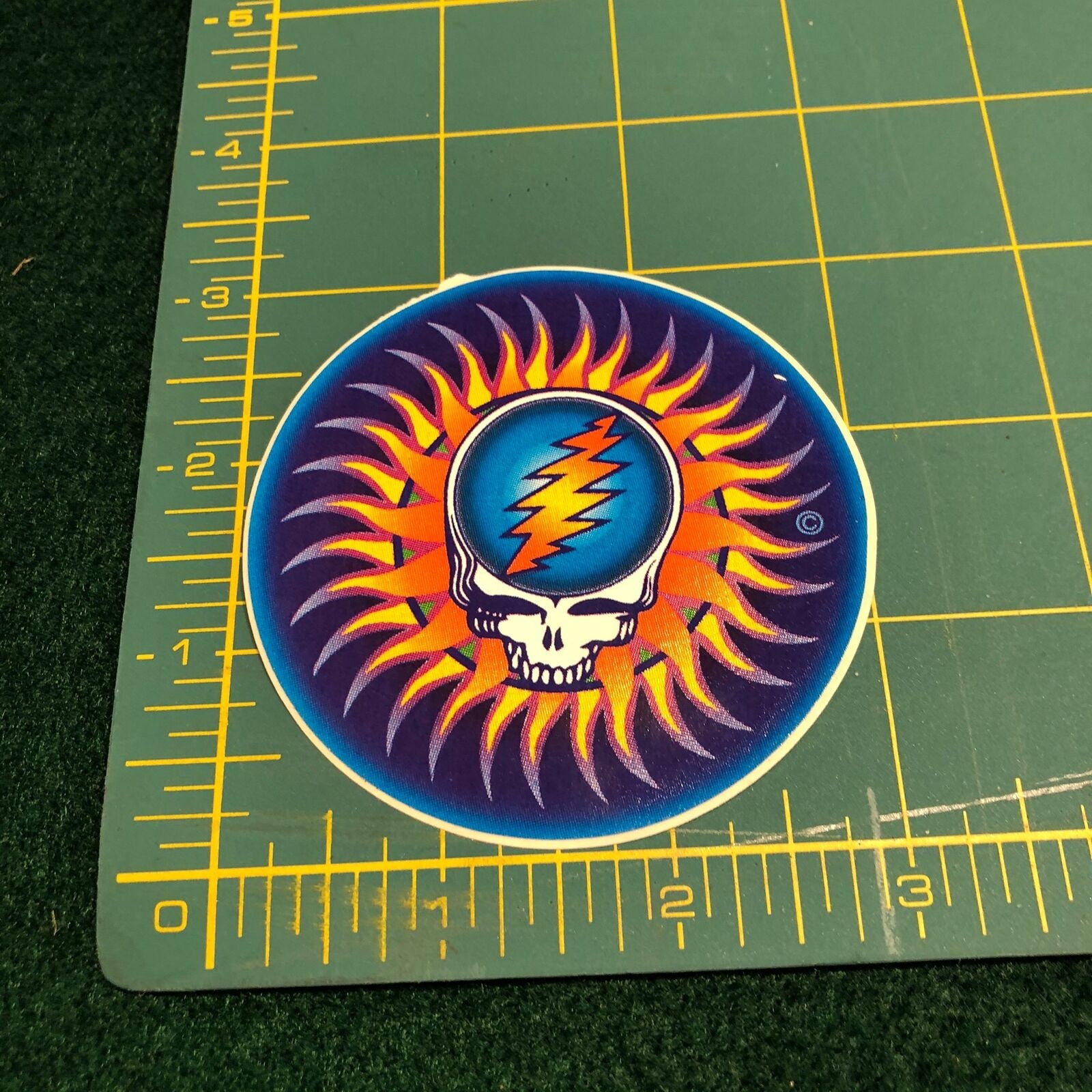 NEW Vintage Grateful Dead 1990's Steal Your Face Chrome Window Sticker Decal NEW Vintage Grateful Dead 1990's Steal Your Face Chrome Window Sticker Decal