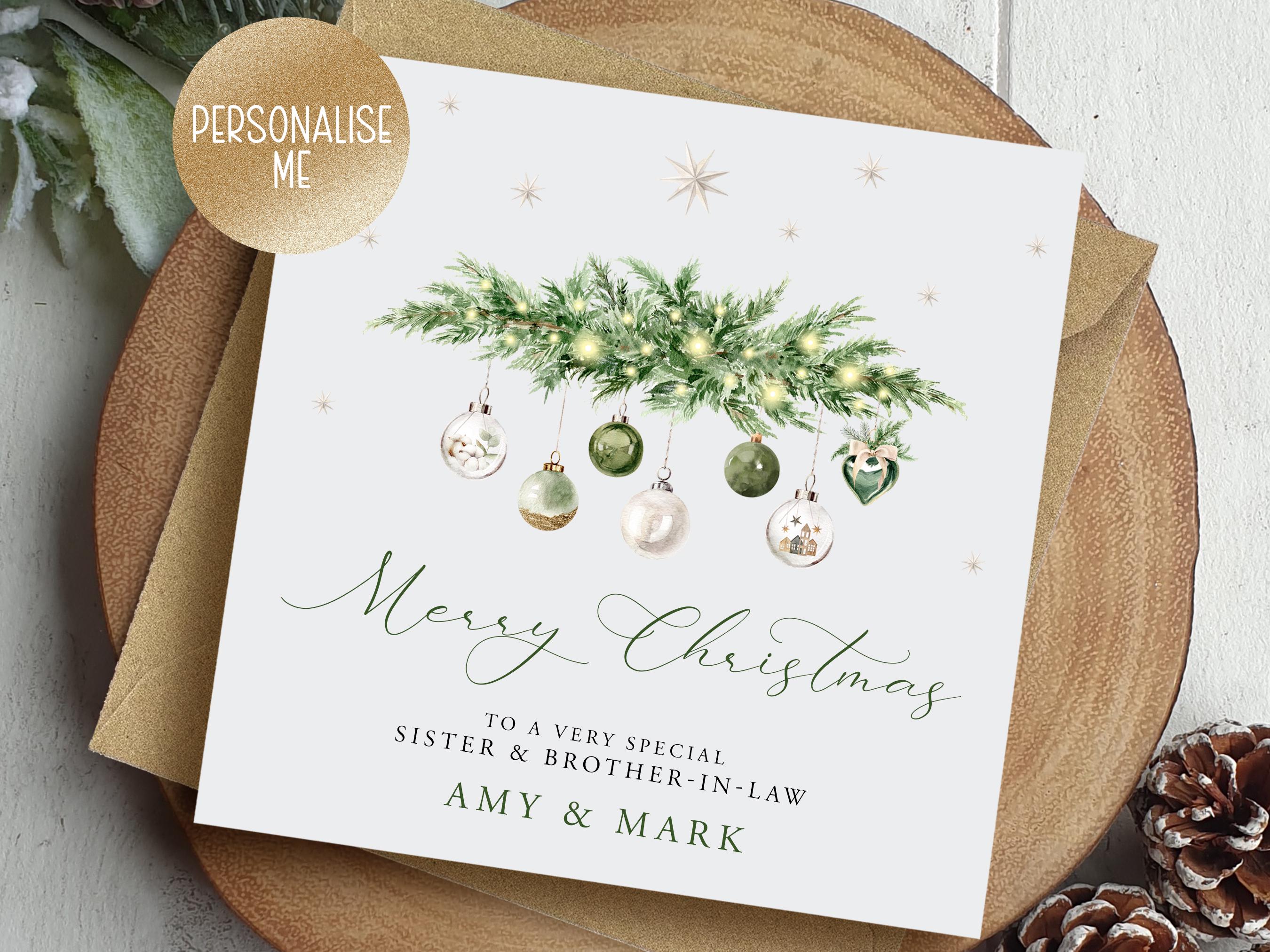 Funny Christmas Card For Brother In Law, Brother In Law Christmas Gift, Here's A Christmas Gift Bought By Your Sister In Law, Funny Card