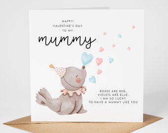 Tarjeta de San Valentín para mamá - Feliz día de San Valentín para mamá - Poema de San Valentín para mamá, Tarjeta de San Valentín para mamá (019)