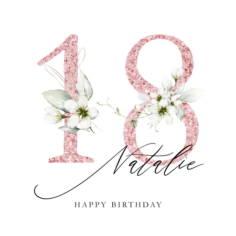Personalised 18th Birthday Card - Eighteenth Birthday Card, 18th ...