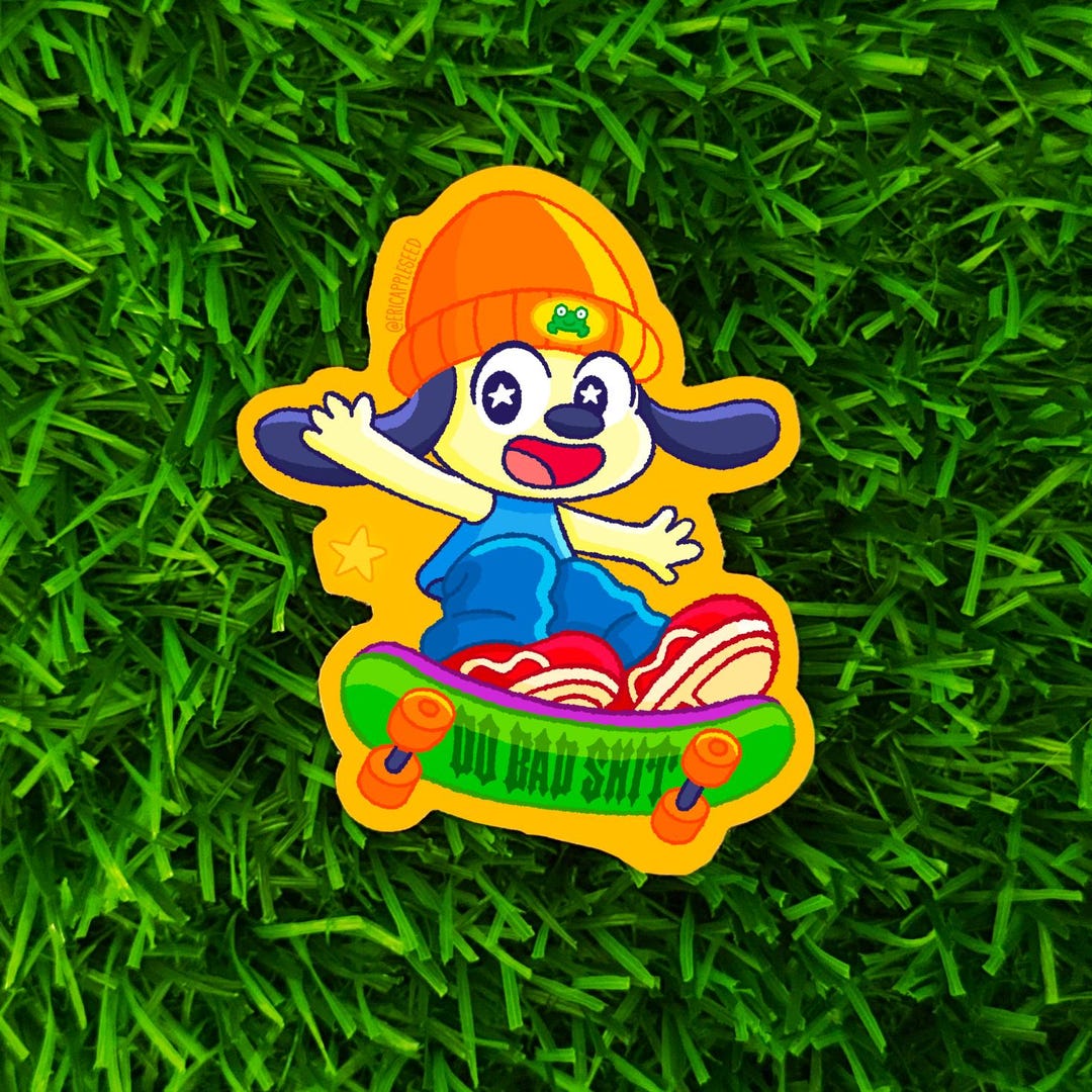 Parappa the Rapper - Vinyl Sticker (FAN ART) - Etsy