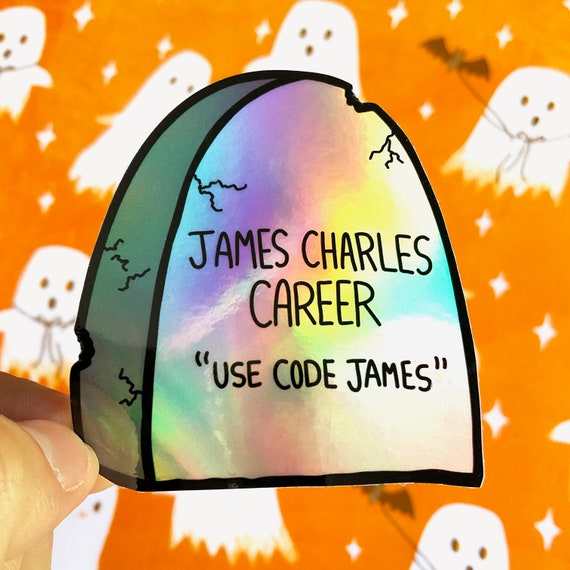 James Charles Career Holographic Vinyl Sticker