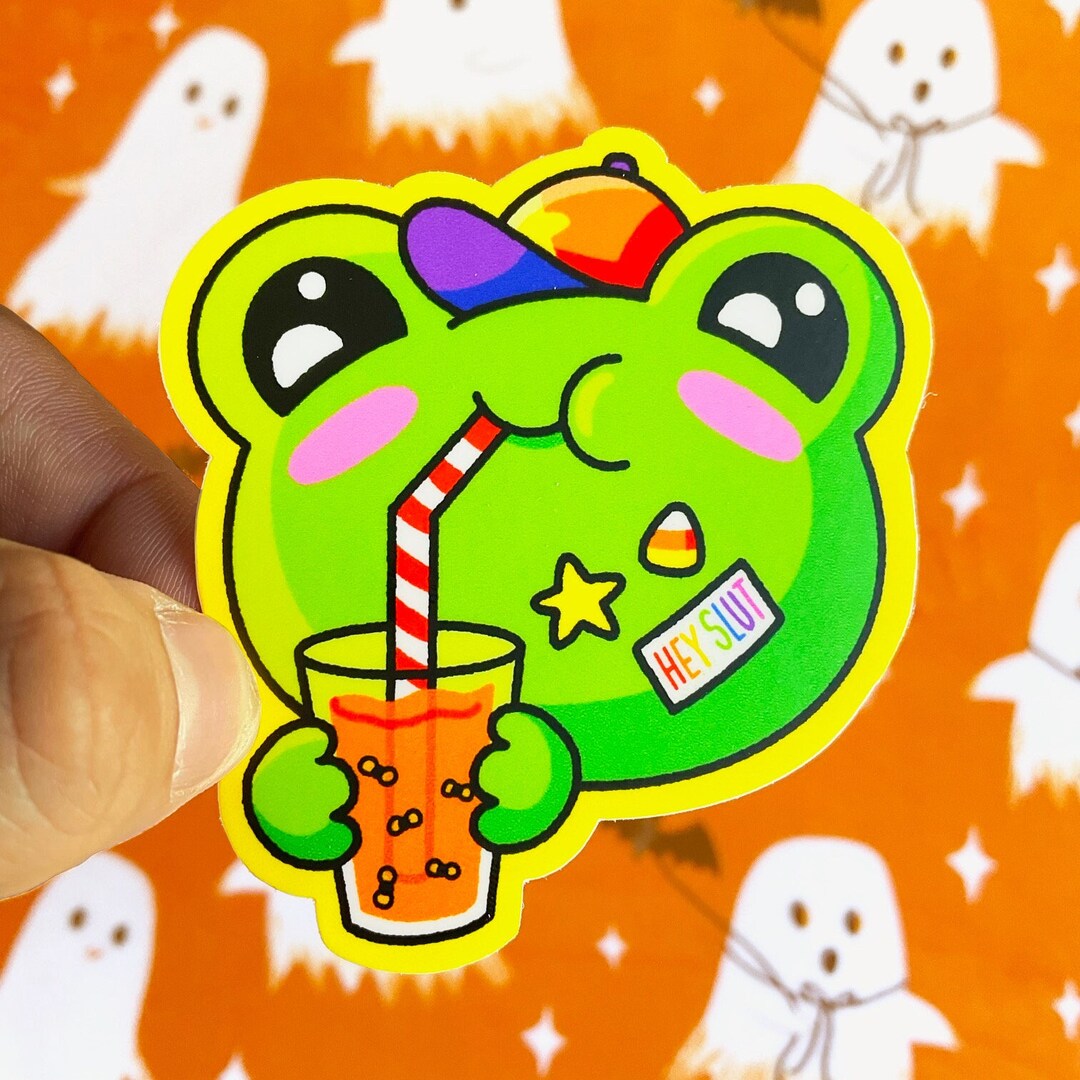 Slt Sticker Hey Slt Frog Vinyl Sticker - Etsy
