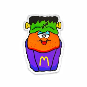 Monster McNugget Halloween Holographic Vinyl Sticker