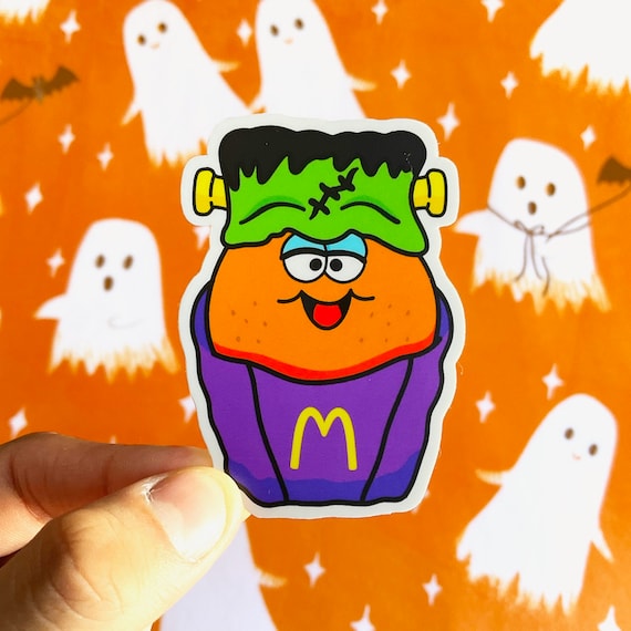 Monster McNugget Halloween Holographic Vinyl Sticker