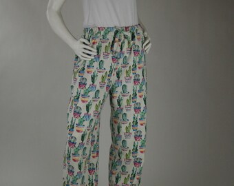 Cactus Cotton Pajama Organic Textile 