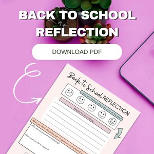 Back to School Reflection & Goal Setting - Etsy