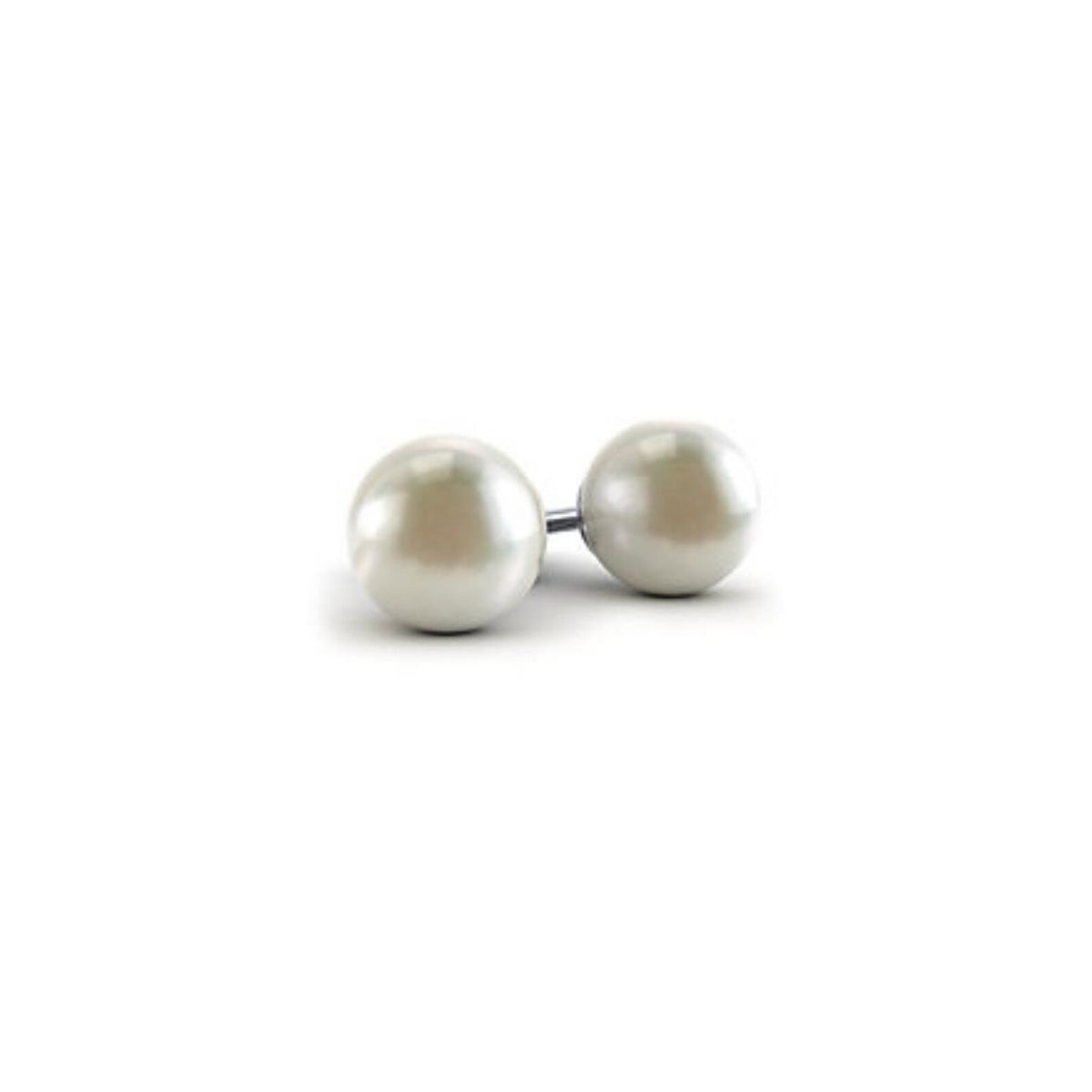 white akoya pearl stud earrings