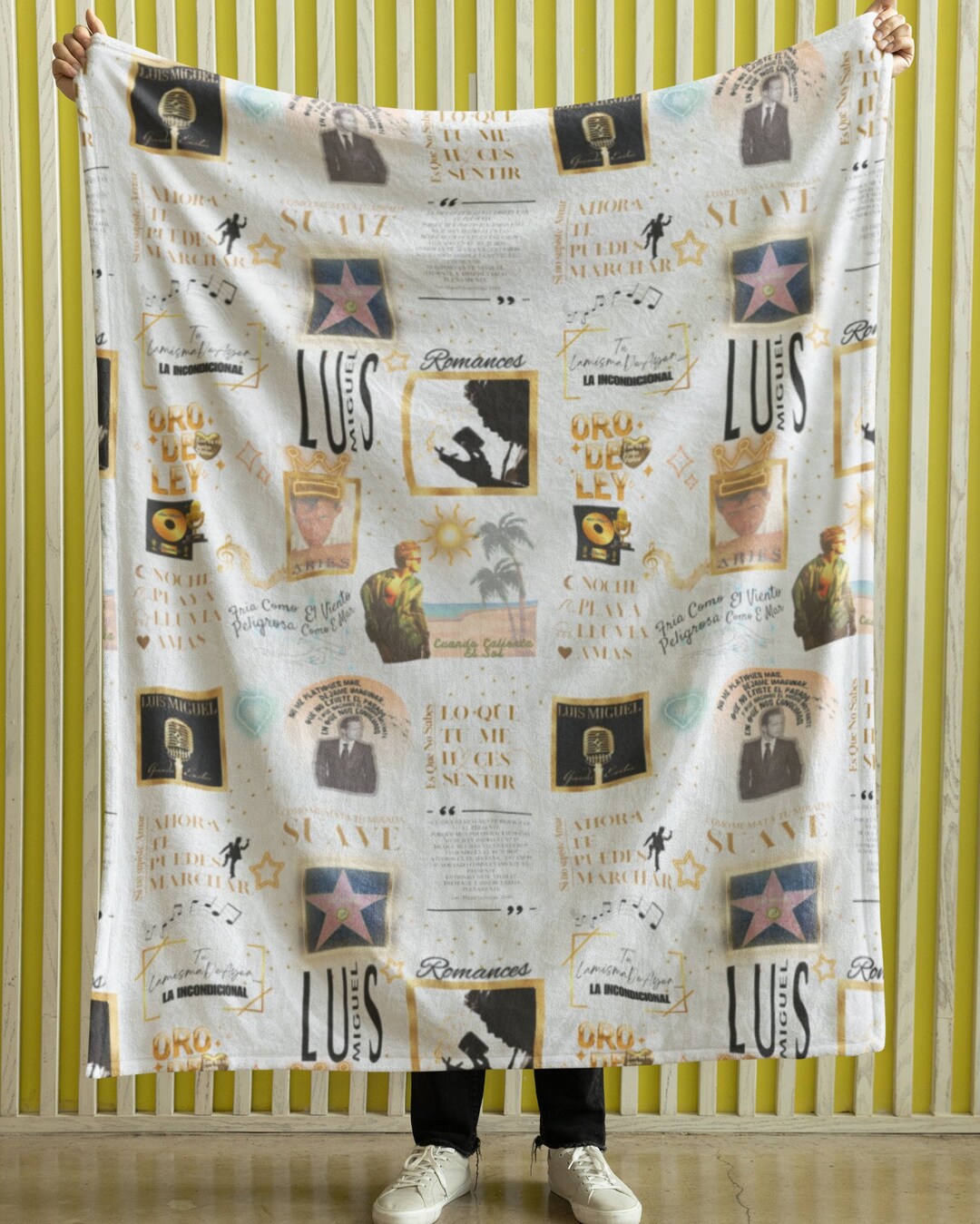 Luis Miguel Blanket Song Lyrics Gift for Her Etsy