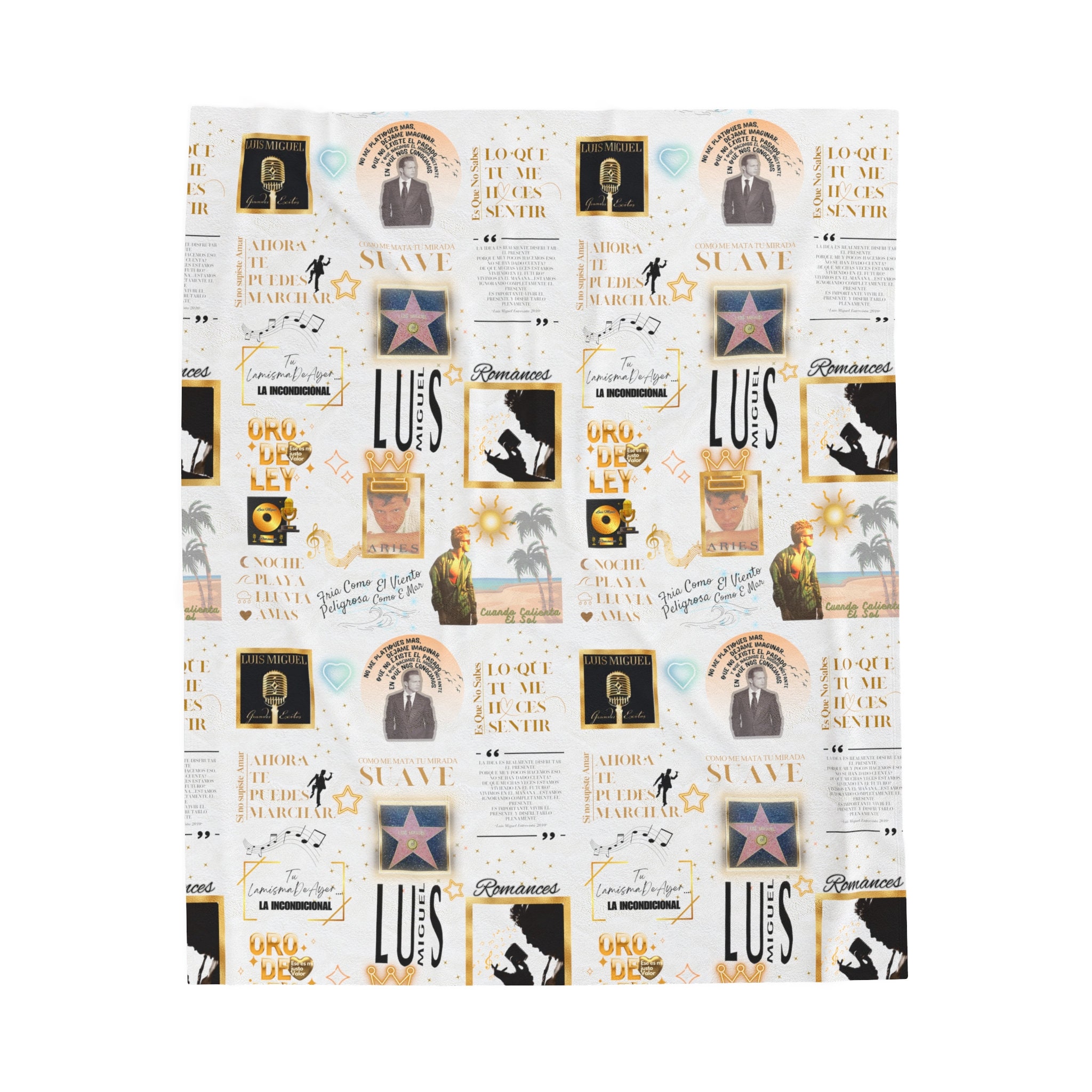Luis Miguel Blanket Song Lyrics Gift for Her Etsy