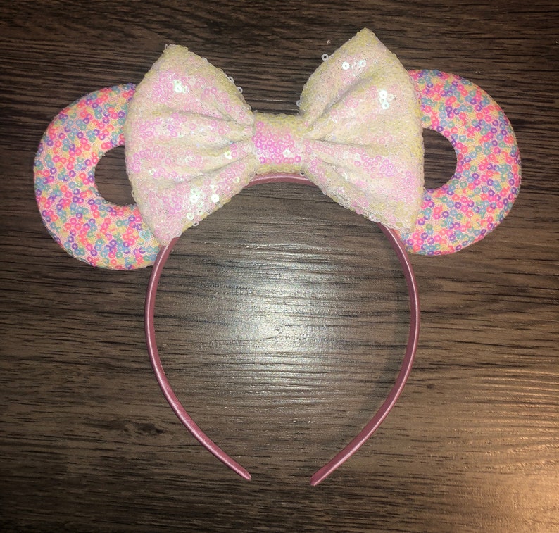 Donut Glitter Disney Ears Pink