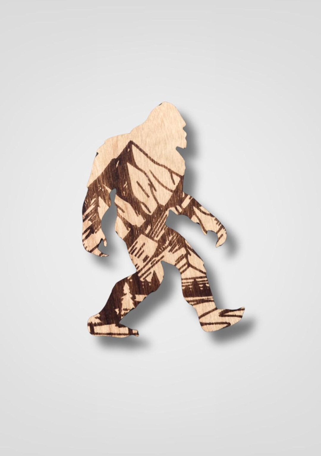 Squatchlet Sticker Sasquatch Wood Sticker, Mountain Sticker, Bigfoot Sticker, Unique ...