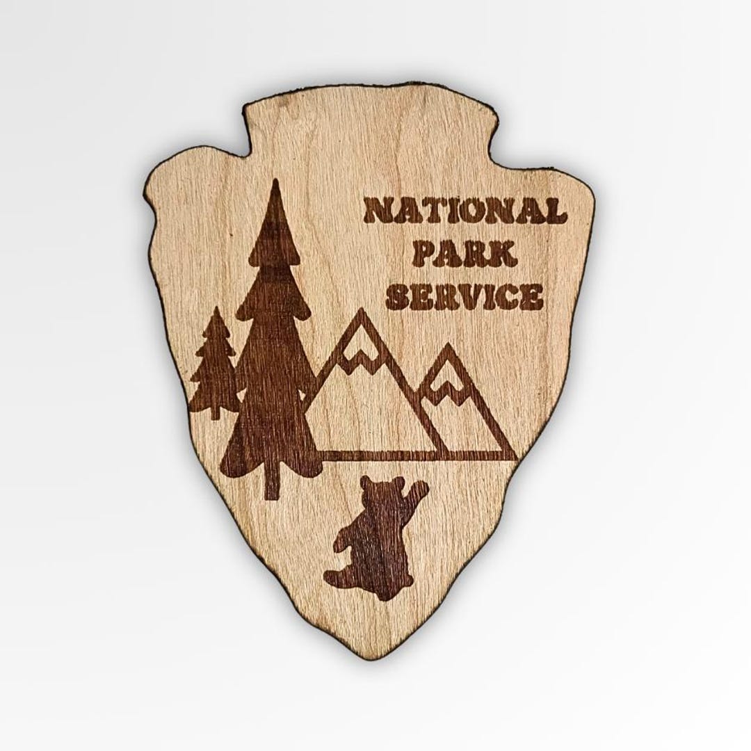 National Park Service Wood Sticker, Protect Our Parks Sticker, Nature ...
