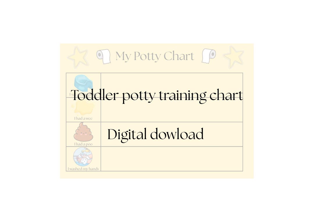My Potty Routine Chart Toddler Potty Training Chart | Toilet Training Visual Chart | Potty ...