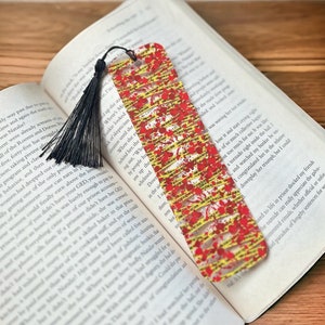 Bookmark, Crime, True Crime, Fiction, Custom Bookmark, Dark Humor, Thriller, Thin Book Marks, Book Mark with Tassel, Fictional, Book Club
