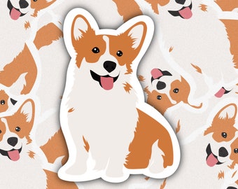 Corgi Sticker, Corgi Dog, Corgi, Sticker, Laptop Sticker, Water Bottle Sticker