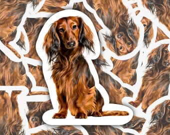 Dachshund, Weenie Dog, Wiener Dog, Dachshund Sticker, Weenie Dog Sticker, Dog Mom, Laptop Sticker, Sticker, Dog, Dog Sticker