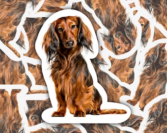 Dachshund, Weenie Dog, Wiener Dog, Dachshund Sticker, Weenie Dog Sticker, Dog Mom, Laptop Sticker, Sticker, Dog, Dog Sticker