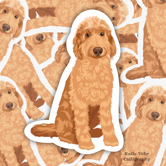 Goldendoodle Sticker, Labradoodle Sticker, Dog Sticker, Doodle