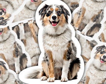 Australian Shepherd Sticker, Aussie Sticker, Merle Aussie, Australian Shepherd, Dog Mom, Aussies, Dog, Dog Sticker