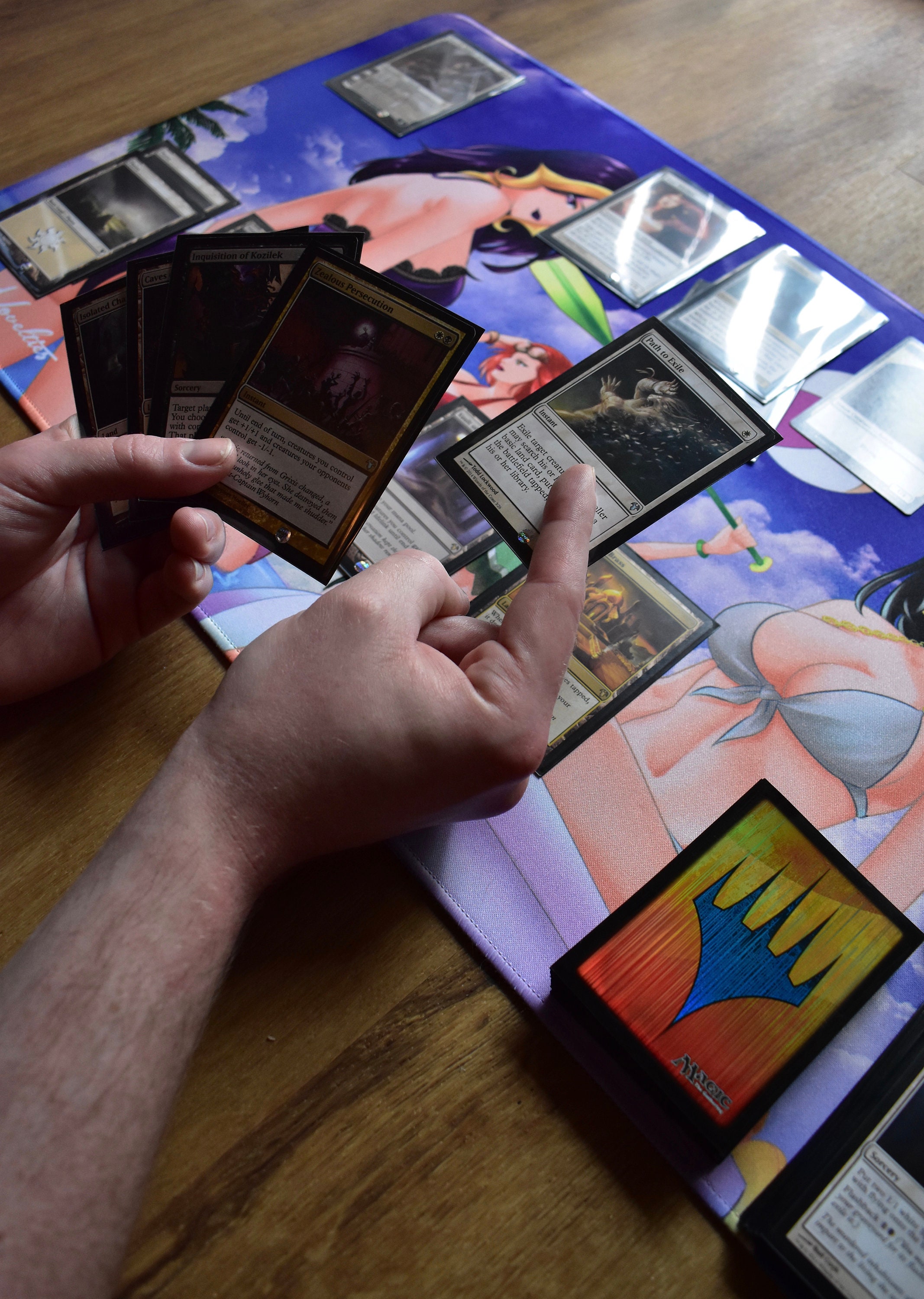 MTG Playmat Anime TCG Table Top Thick Rubber Neoprene MTG Etsy