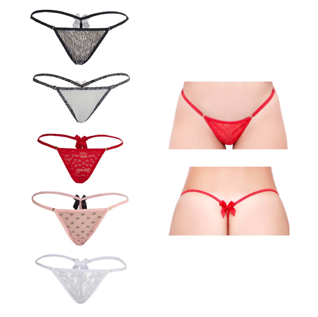  Microphone Music Notes Women Thongs Comfortable G String T  Back Bikini Panties Underwear S : Sports & Outdoors