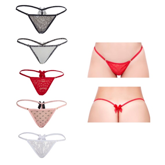 Besame G-string Thong Women Panties Underwear 5 Pack 