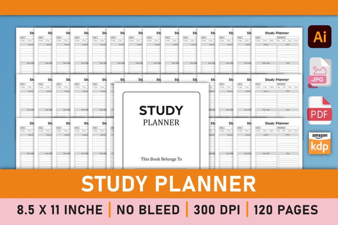 Study Planner Bundle | Student Planner Printable | Academic Organizer ...