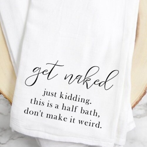 Funny Guest Bathroom Hand Towel Funny Half Bath Hand Towel Etsy