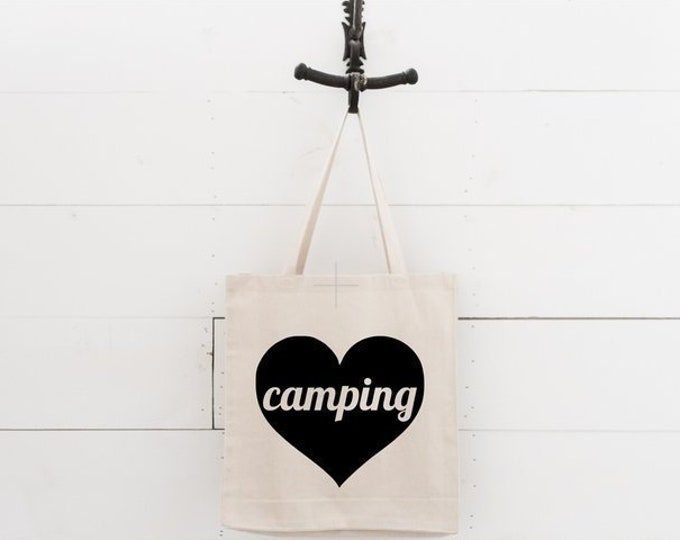 Camping Tote Bag Camper Bag Hiking Bag Family Camping Trip Etsy