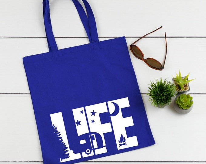 Camping Tote Bag Camper Bag Hiking Bag Family Camping Trip Etsy