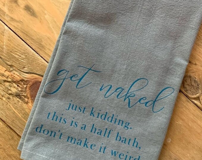 Funny Guest Bathroom Hand Towel Funny Half Bath Hand Towel | Etsy