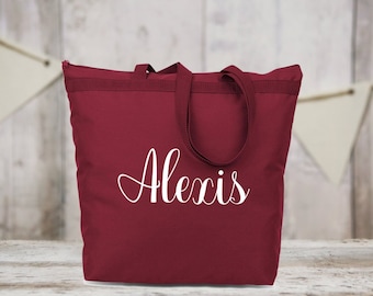 cute tote bags with zipper