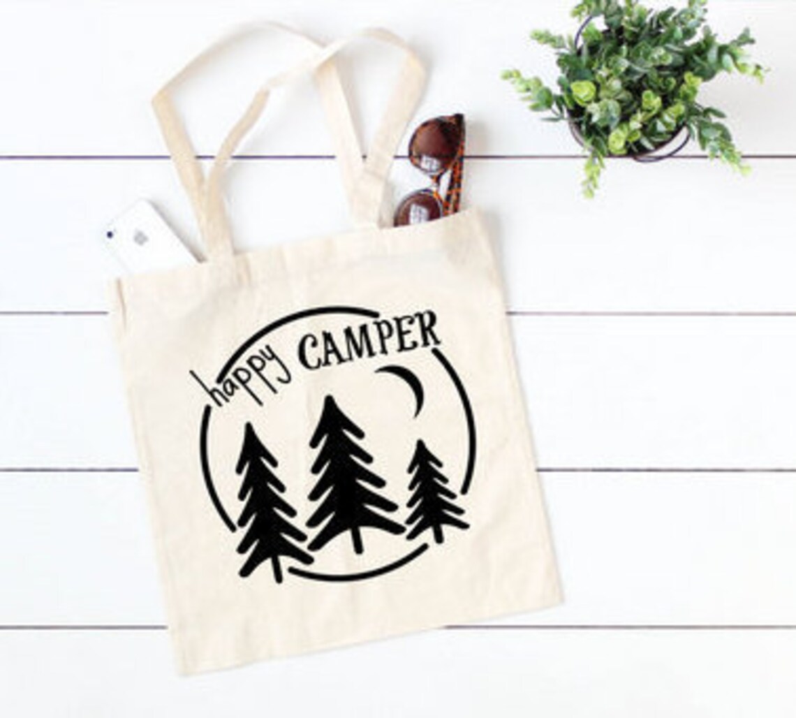 Camping Tote Bag Camper Bag Hiking Bag Family Camping Trip Etsy