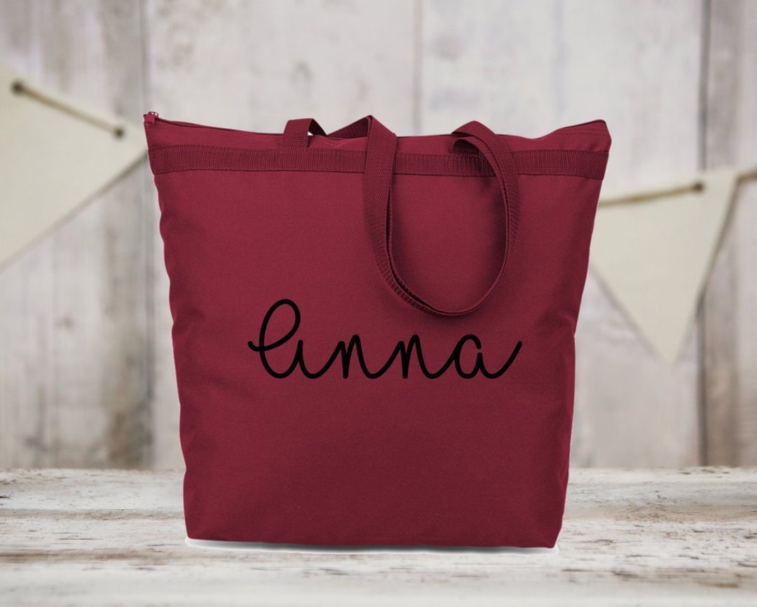 Personalized Large Tote Bag, Custom Bridesmaid Tote, Bridesmaid Proposal, Shoulder Bag