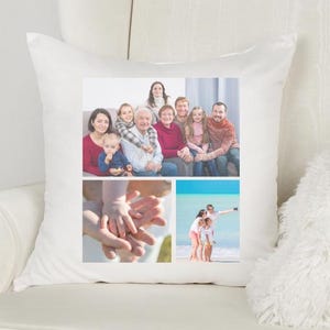 Custom Photo Pillow - Personalized Picture Pillow - Photo Collage Pillow - Memory Keepsake Gift - Custom Gift with Your Photos