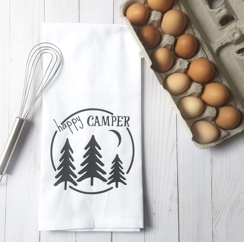 RV Camper Tea Towel Set Camping Kitchen Towel RV Tea Towel Etsy