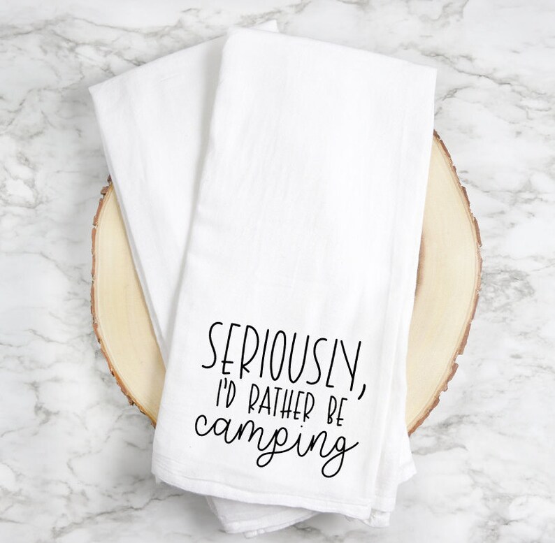 Funny Camping Tea Towel Set Camping Kitchen Towel RV Tea Etsy