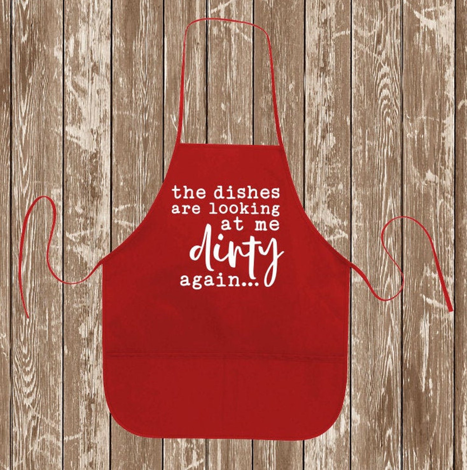 Funny Dirty Dishes Apron Funny Aprons for Mom Funny Aprons Etsy