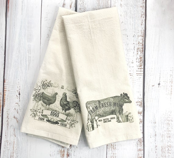 How to Make Dish Towels from Vintage Tablecloths - The Farm Chicks