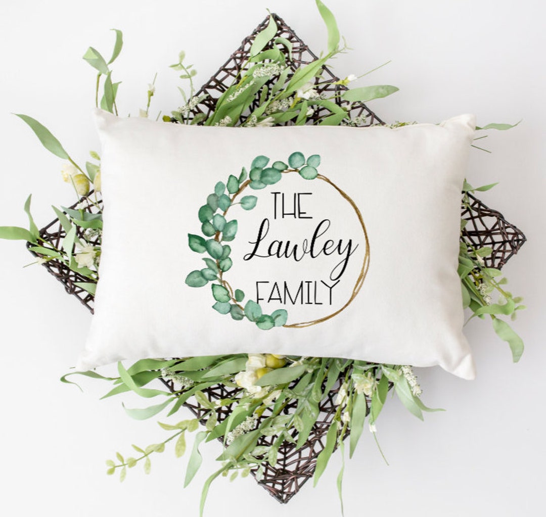 Personalized Throw Pillow Cover 12x18 Throw Pillow Cover Etsy