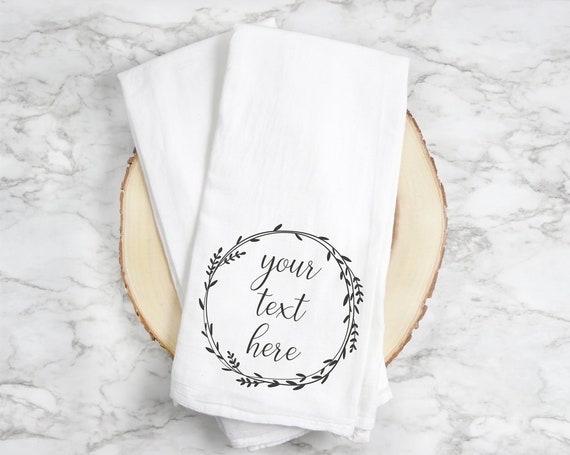 Design Your Own Custom Tea Towel Personalized Kitchen Towel