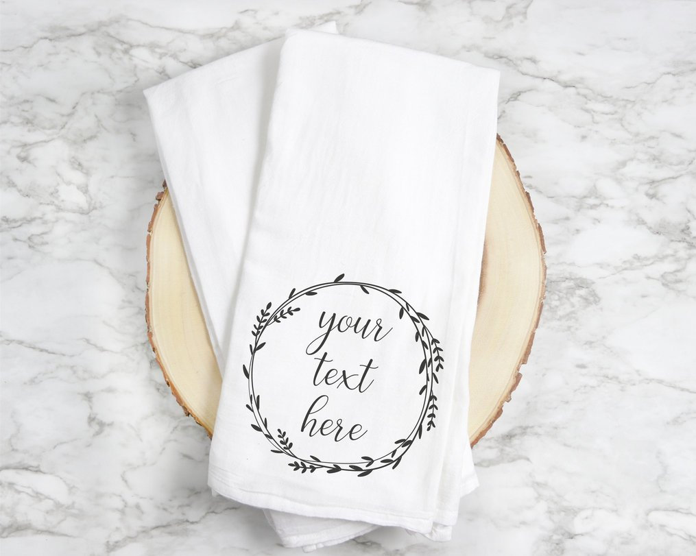 Personalized Housewarming Dishtowel- City and State Tea Towels- Custom -  Larissa Made This