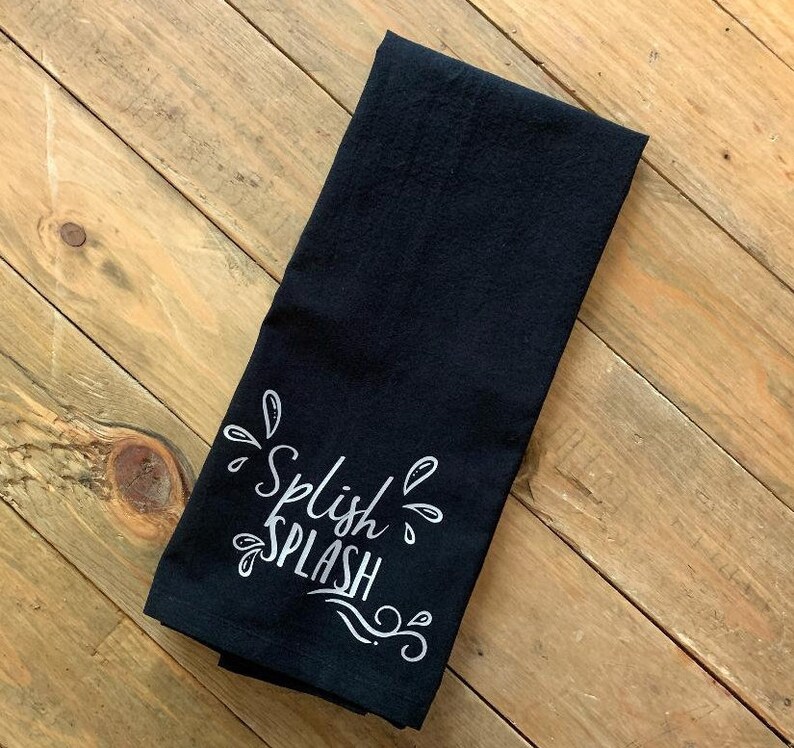 Splish Splash Guest Bathroom Hand Towel Funny Guest Towel Etsy