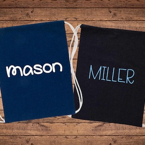 Sac à dos personnalisé avec cordon de serrage - Sac de sport avec nom personnalisé - Sac de voyage pour enfants - Sac de sport - Sac à bandoulière écologique - Sac à dos d'école