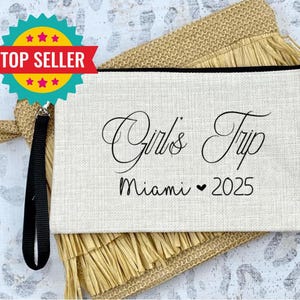 Mädchen Reise Kosmetiktasche, Mädchen Wochenende Make-up Tasche, Kulturtasche, Makeup Tasche, personalisierte Tasche, Mädchen Reise Tasche, Mädchen Reise Geschenk