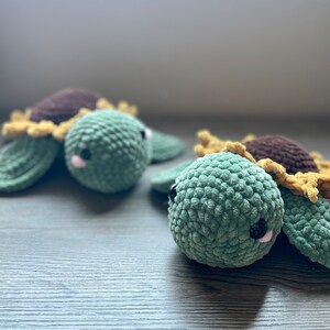 Sunny the Sunflower Turtle - Amigurumi Plushie