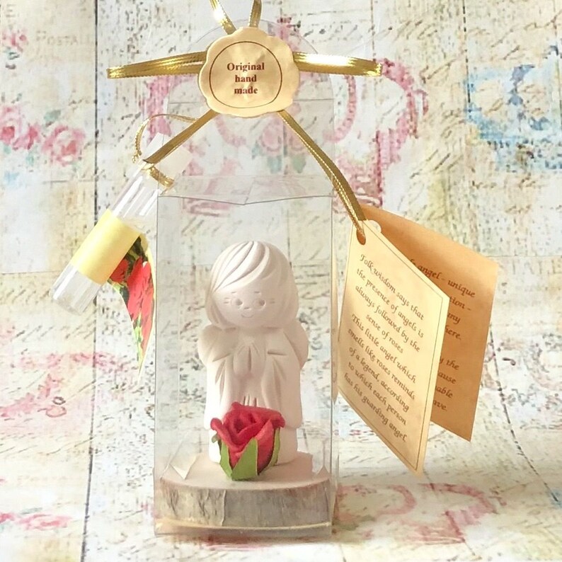 Guardian Angel Christening Baptism Gifts/ceramic Clay Angel/handmade