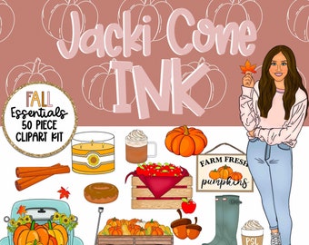 50+ Fall Essentials CLIPART Kit